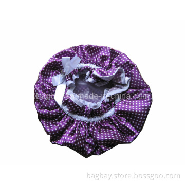 Fashion Lady Double Layer Shower Cap (SCBG09-002)